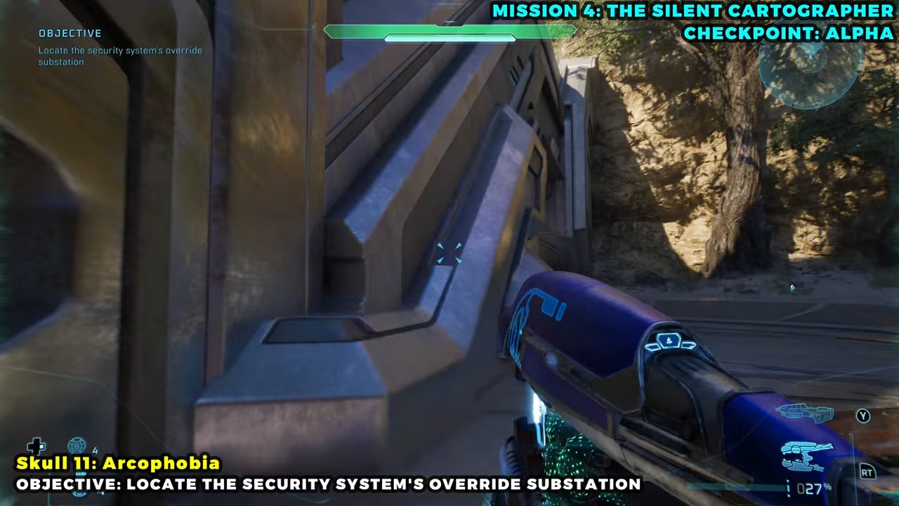 The top of the central structure in the small outdoor Hunter encounter.