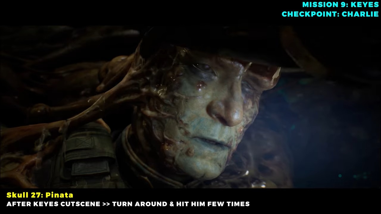 Captain Keyes after retrieving the command codes.