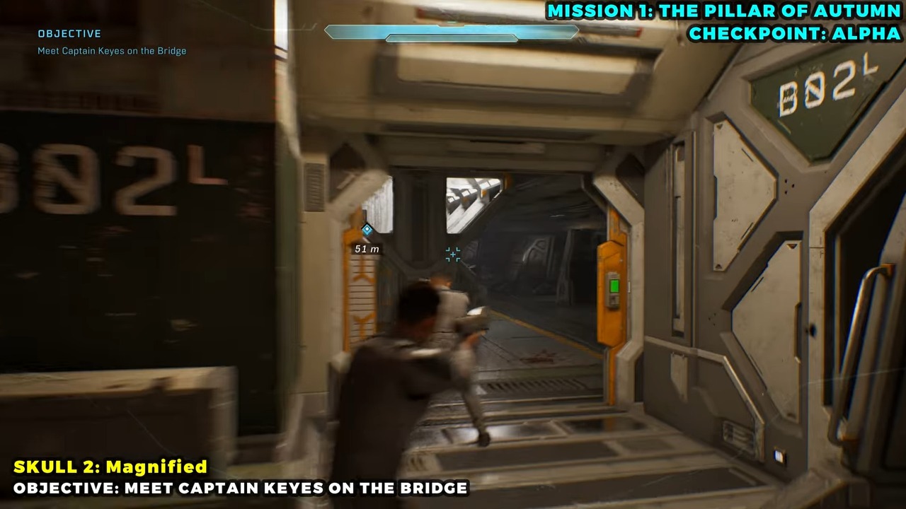 The Campaign Remix menu after any three hidden Skulls have been collected.