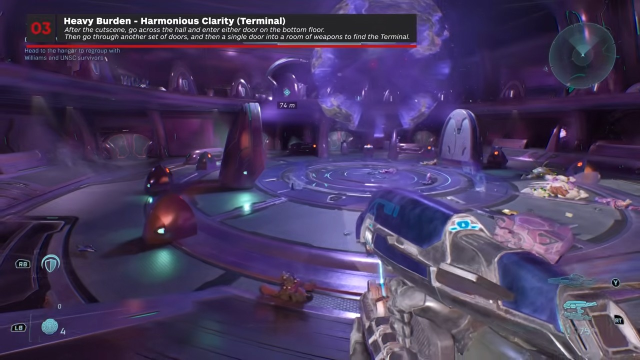 In the planet-hologram room, take either rear door, continue to the final room, and search its left side.