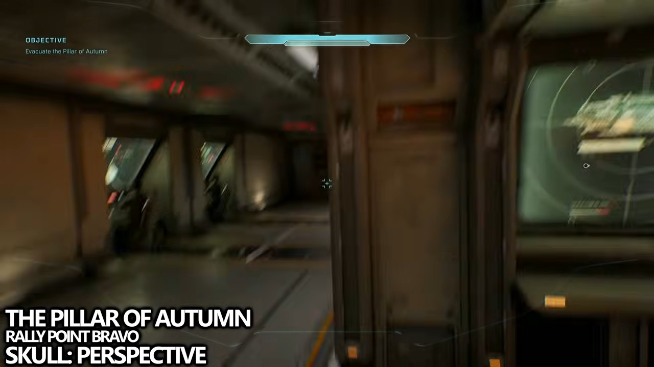 The lower cockpit level beneath the two forward pilot stations.