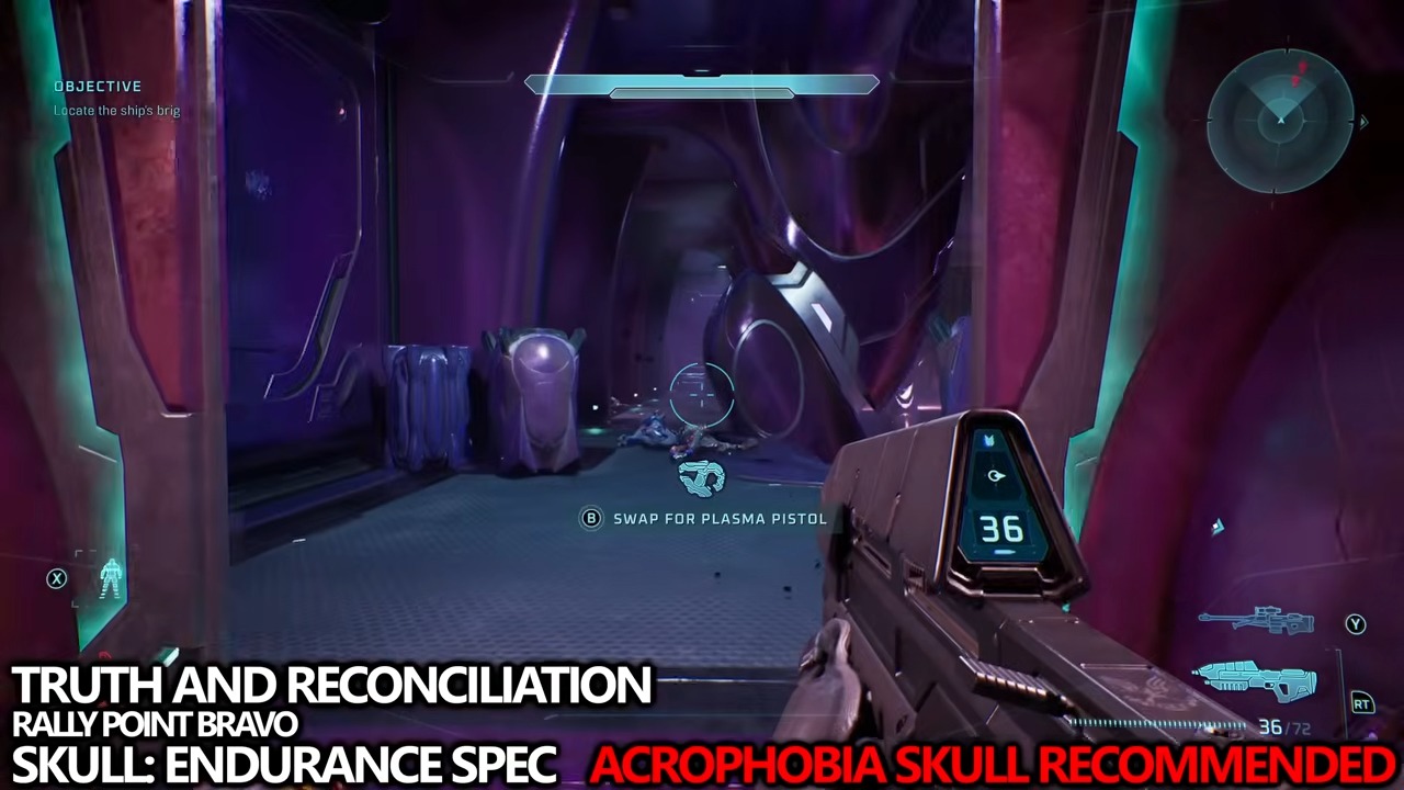 Three narrow pillars above the room containing two Wraiths.