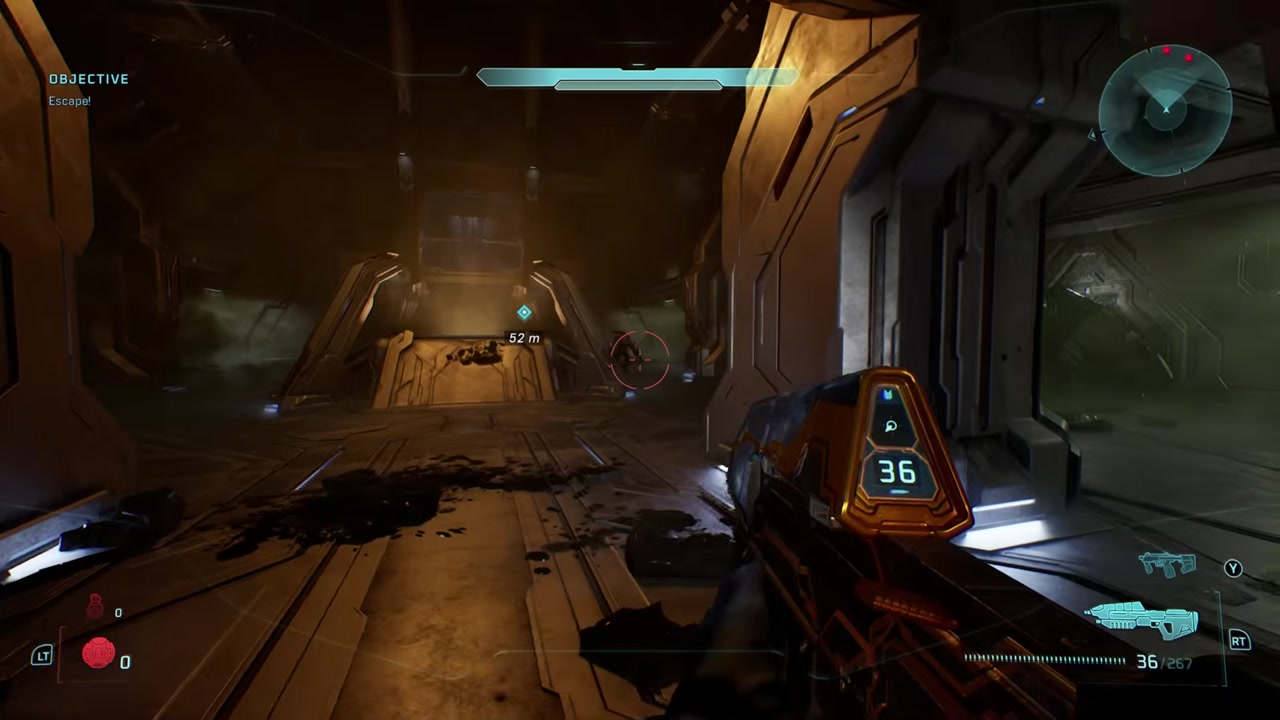 Pause menu opened immediately after a hit.