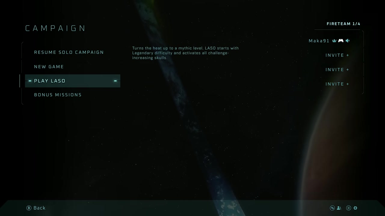 Campaign New Game difficulty screen with modifier presets.
