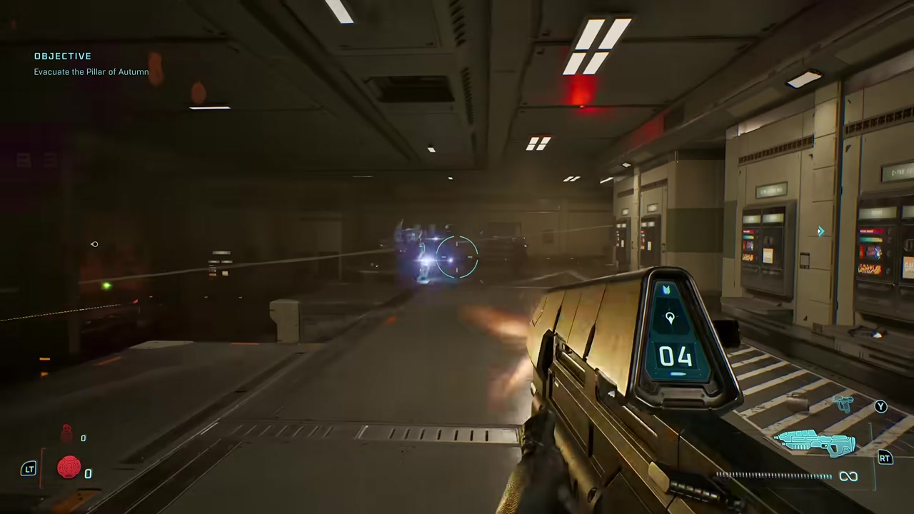 A melee restoring shields while HUD elements are missing.