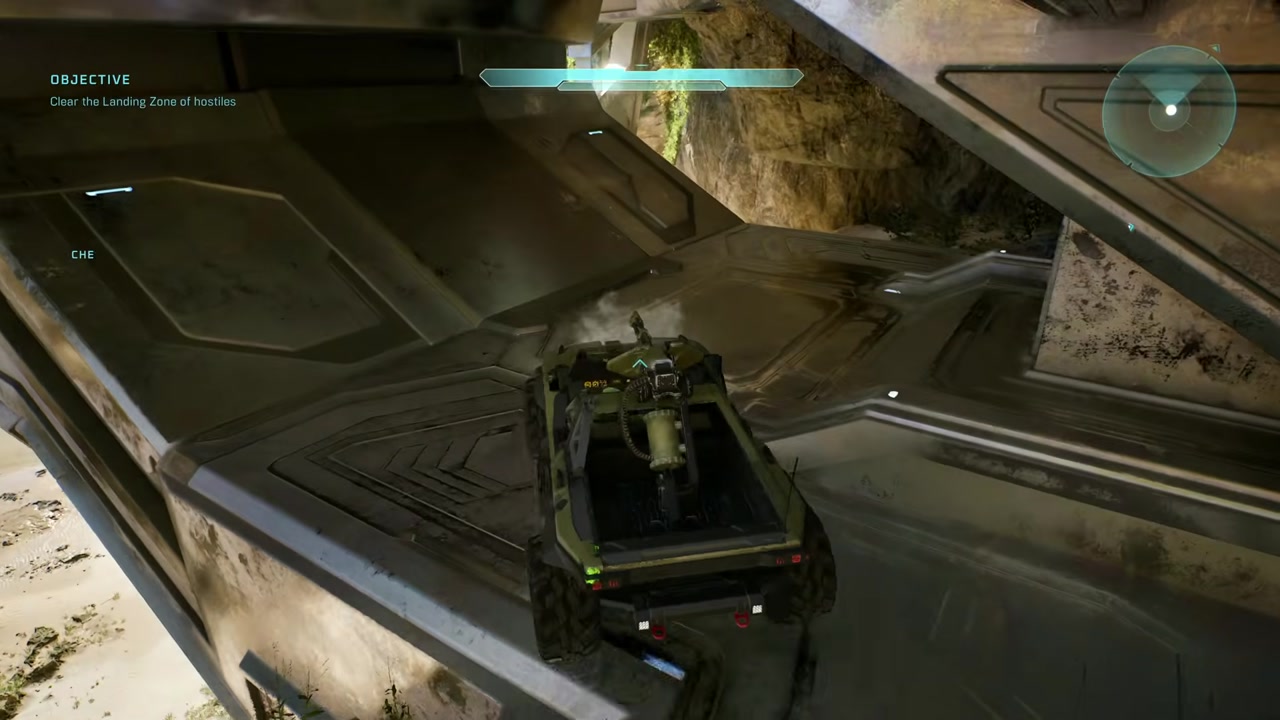 The first overshield, two Hunters, and shield-control console.