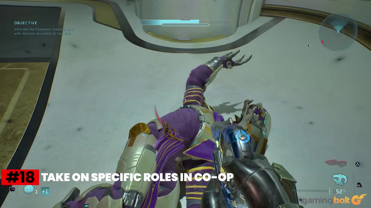 A four-player co-op squad carrying different weapon roles.