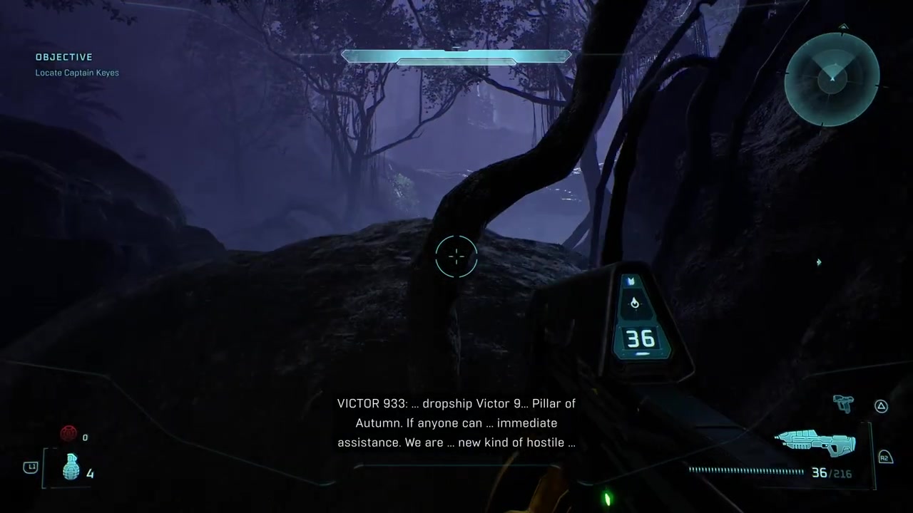 Paranoid soldier near objective marker
