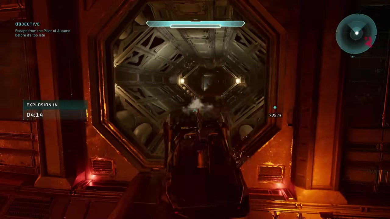 Tunnel shortcut at ~750m from objective