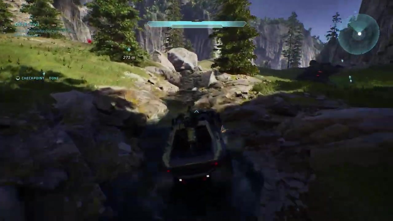 Giant rock by river bend