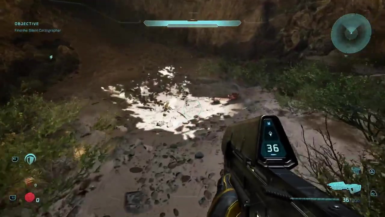Cave on right side of spire