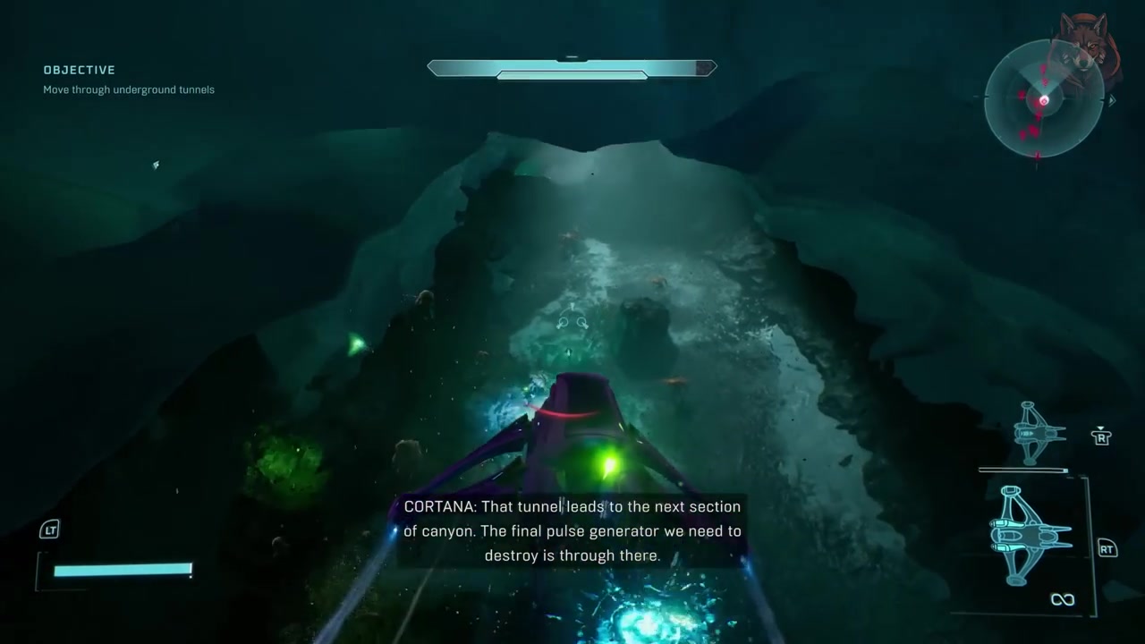 Ice tunnel leading to final relay