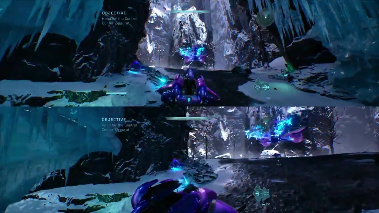 Local co-op functionality in Halo Campaign Evolved on PS5