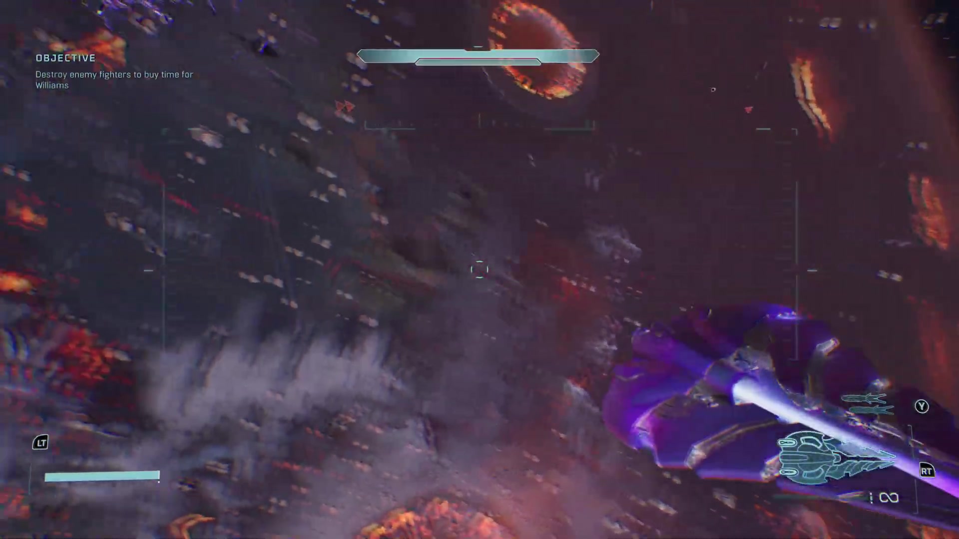 Checkpoint-ready Seraph cockpit facing the incoming Banshee wave