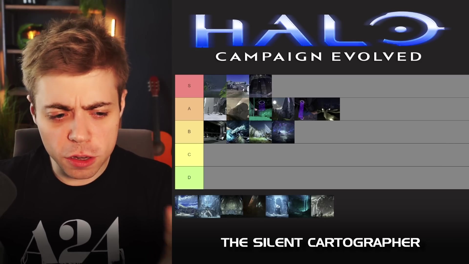 The tier board labeled The Silent Cartographer with the mission visible in B tier.