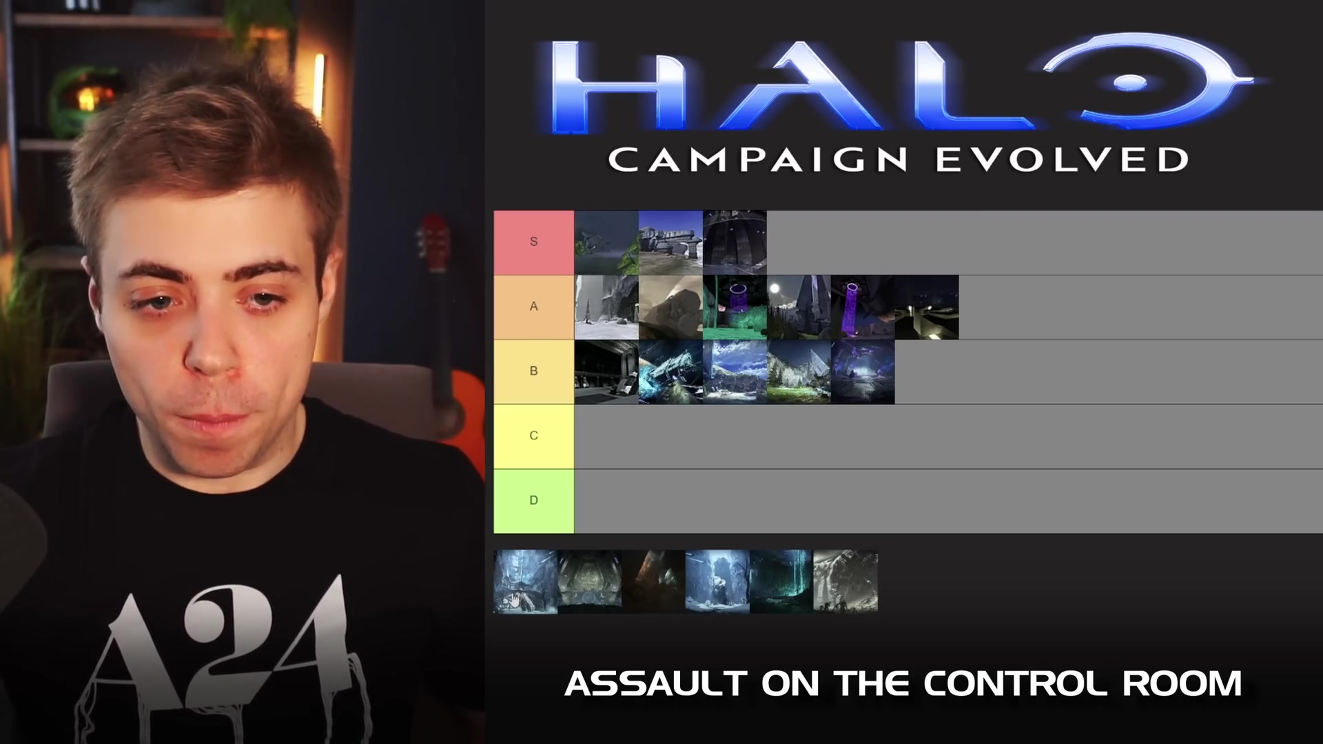 The tier board labeled Assault on the Control Room after the source moves it into A tier.