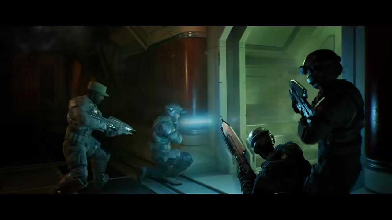 The Pillar of Autumn under Covenant attack as the crew fights to the lifeboats